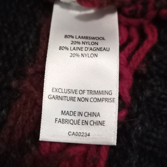 RARE 2010 Official Olympic Cowichan Style Cardigan Sweater XS S - Picture 9 of 10